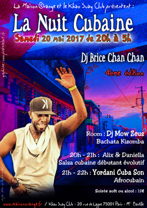 flyer Nuit Cubaine du 10 décembre 2016